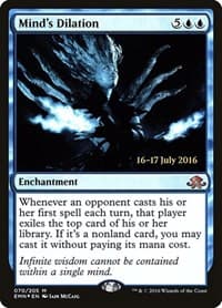 Mind's Dilation from Prerelease Cards