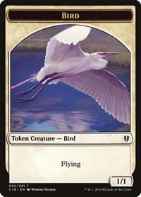 Bird (002) // Saproling  (016) Double-Sided Token from Commander 2016