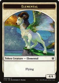 Elemental // Soldier Double-Sided Token from Commander 2016