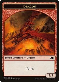 Dragon // Saproling Double-Sided Token from Planechase Anthology