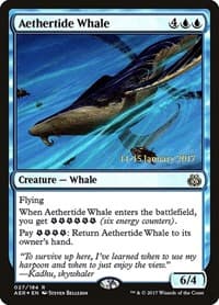 Aethertide Whale from Prerelease Cards