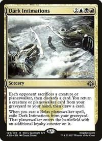 Dark Intimations from Prerelease Cards