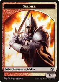 Soldier Token (019) from Modern Masters 2017
