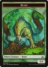 Beast Token from Duel Decks: Mind vs. Might