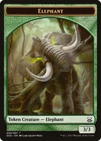 Elephant Token from Duel Decks: Mind vs. Might