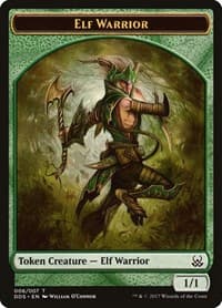 Elf Warrior Token from Duel Decks: Mind vs. Might