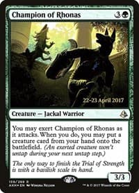 Champion of Rhonas from Prerelease Cards