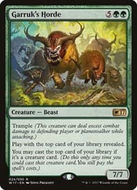 Garruk's Horde from Welcome Deck 2017