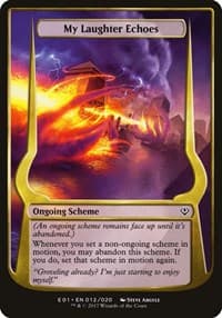 My Laughter Echoes (Archenemy: Nicol Bolas) from Oversize Cards