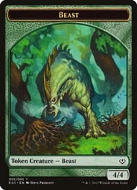 Beast (005) // Soldier Double-sided Token from Archenemy: Nicol Bolas