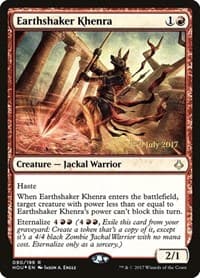 Earthshaker Khenra from Prerelease Cards