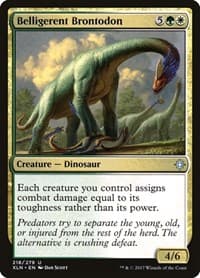 Belligerent Brontodon from Ixalan