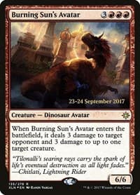 Burning Sun's Avatar from Prerelease Cards
