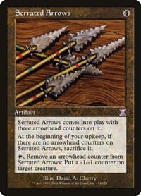 Serrated Arrows from Timeshifted