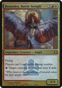 Basandra, Battle Seraph (Commander Launch Promo) from Oversize Cards