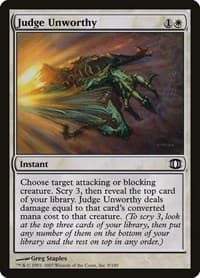 Judge Unworthy from Future Sight