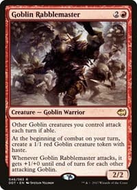 Goblin Rabblemaster from Duel Decks: Merfolk vs. Goblins