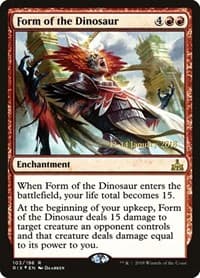 Form of the Dinosaur from Prerelease Cards