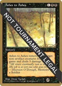 Ashes to Ashes - 1996 Leon Lindback (4ED) (SB) from World Championship Decks