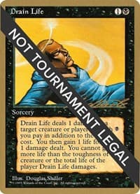 Drain Life - 1996 Leon Lindback (4ED) from World Championship Decks