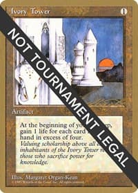 Ivory Tower - 1996 Leon Lindback (4ED) from World Championship Decks