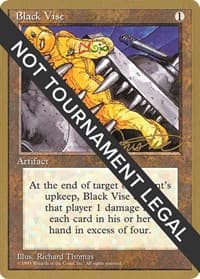 Black Vise - 1996 Mark Justice (4ED) from World Championship Decks