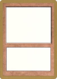 2000 World Championship Blank Card from World Championship Decks