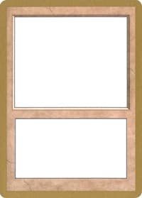 2001 World Championship Blank Card from World Championship Decks