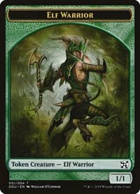 Elf Warrior Token from Duel Decks: Elves vs. Inventors