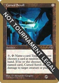 Cursed Scroll - 1998 Brian Hacker (TMP) (SB) from World Championship Decks