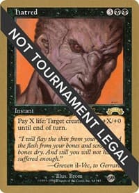 Hatred - 1999 Jakub Slemr (EXO) (SB) from World Championship Decks
