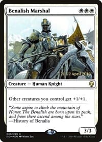 Benalish Marshal from Prerelease Cards