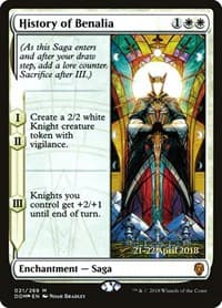 History of Benalia from Prerelease Cards