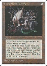 Black Mana Battery from Fourth Edition
