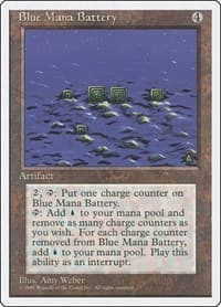 Blue Mana Battery from Fourth Edition