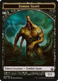 Zombie Giant Token from Battlebond