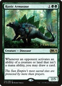 Runic Armasaur from Prerelease Cards