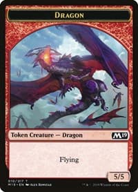 Dragon Token (010) from Core Set 2019