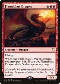Flameblast Dragon from Commander 2018