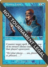 Memory Lapse - 2002 Carlos Romao (7ED) from World Championship Decks