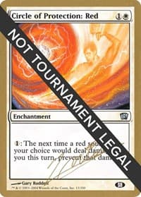 Circle of Protection: Red - 2004 Julien Nuijten (8ED) (SB) from World Championship Decks