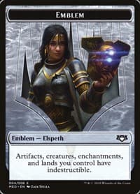 Emblem - Elspeth, Knight-Errant from Mythic Edition: Guilds of Ravnica