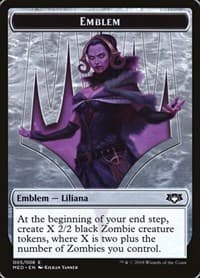 Emblem - Liliana, the Last Hope from Mythic Edition: Guilds of Ravnica