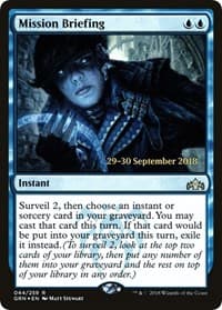 Mission Briefing from Prerelease Cards