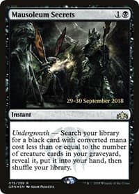 Mausoleum Secrets from Prerelease Cards