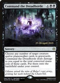Command the Dreadhorde from Prerelease Cards
