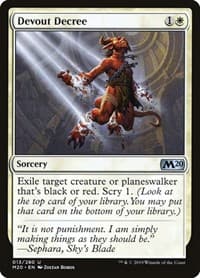 Devout Decree from Core Set 2020