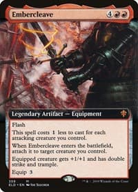 Embercleave (Extended Art) from Throne of Eldraine
