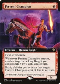 Fervent Champion (Extended Art) from Throne of Eldraine