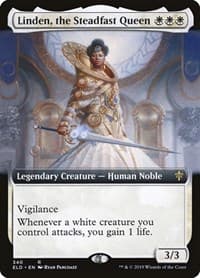 Linden, the Steadfast Queen (Extended Art) from Throne of Eldraine